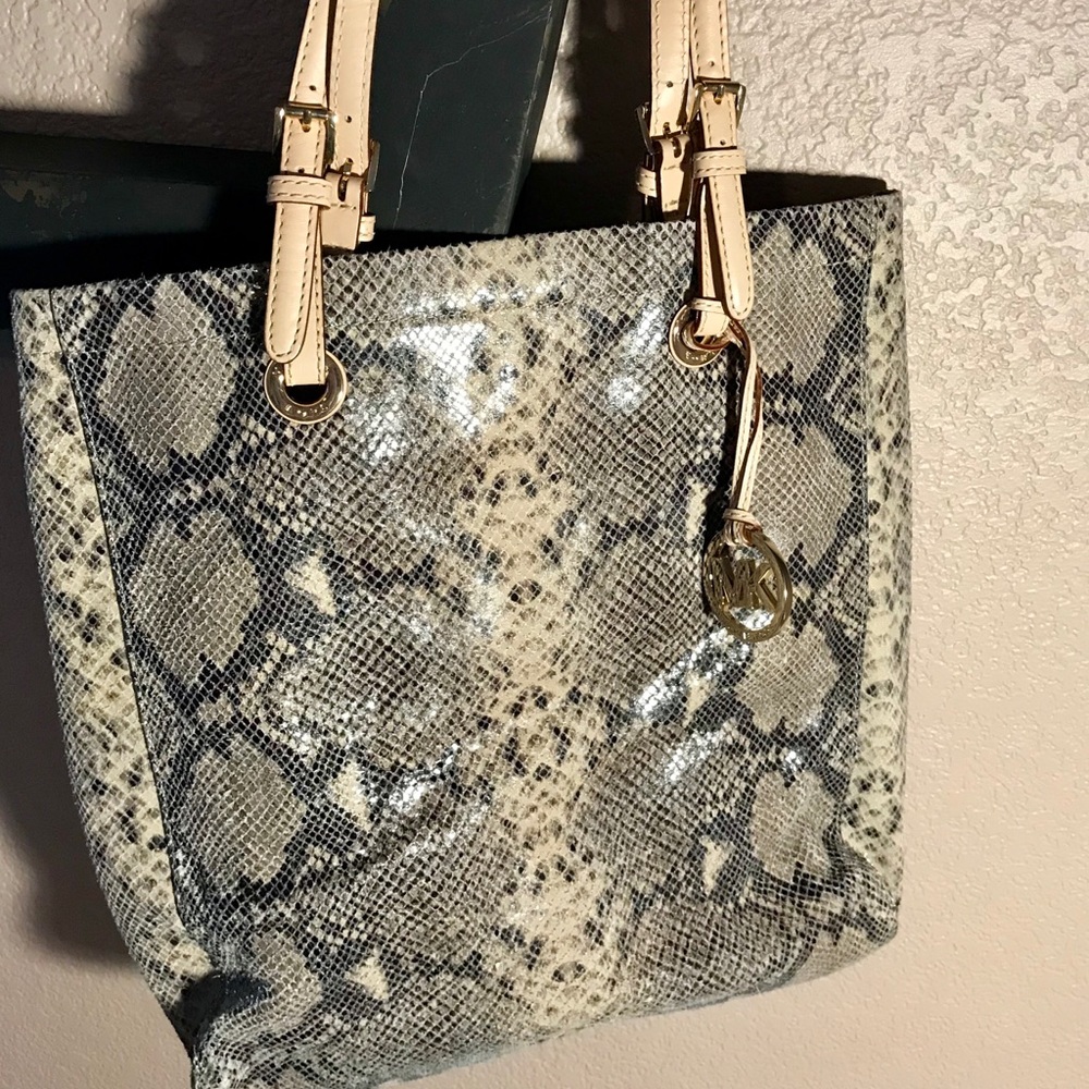 Michael Kors Handbag Tote Snakeskin